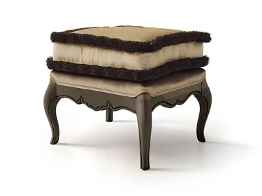 6083 - 6183 - Low upholstered velvet stool _ Carpanese Home